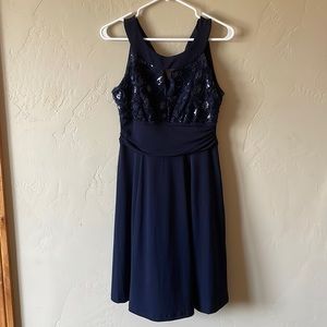 Enfocus studio navy blue dress